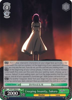 Creeping Insanity, Sakura card image