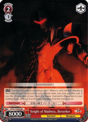 Knight of Madness, Berserker card image