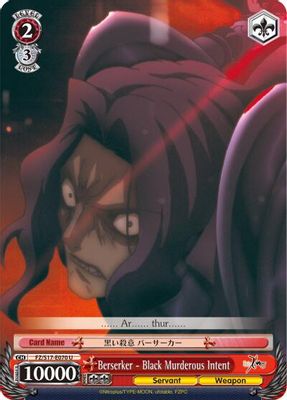 Berserker - Black Murderous Intent card image