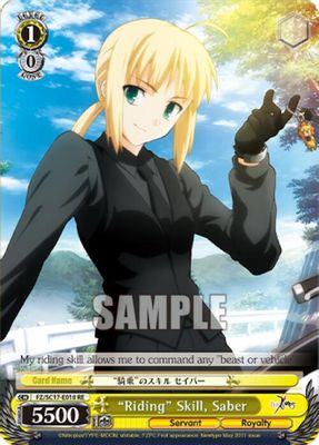 "Riding" Skill, Saber card image