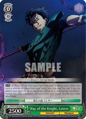 Way of the Knight, Lancer card image