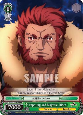 Imposing and Majestic, Rider card image