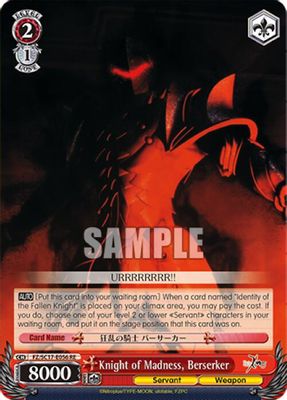 Knight of Madness, Berserker card image