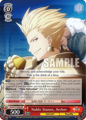 Noble Stance, Archer card image