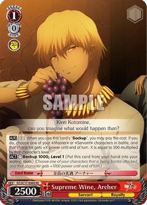 Supreme Wine, Archer card image