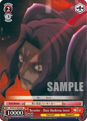 Berserker - Black Murderous Intent card image
