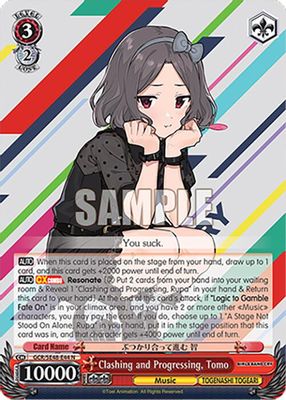 Clashing and Progressing, Tomo card image