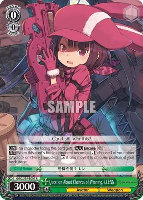 Question About Chances of Winning, LLENN card image