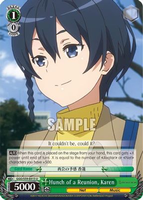 Hunch of a Reunion, Karen card image