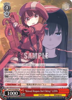 "Beloved Weapons Don't Betray" LLENN card image