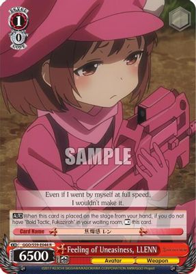 Feeling of Uneasiness, LLENN card image