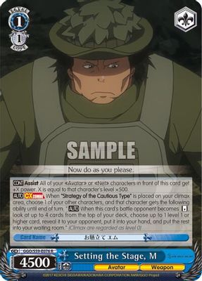 Setting the Stage, M card image
