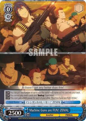 Machine Guns are FUN! ZEMAL card image