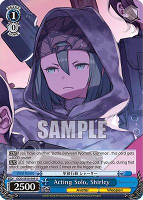 Acting Solo, Shirley card image