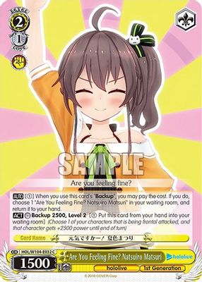 Are You Feeling Fine? Natsuiro Matsuri card image