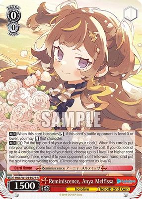 Reminiscence, Anya Melfissa card image
