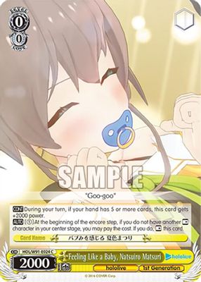 Feeling Like a Baby, Natsuiro Matsuri card image