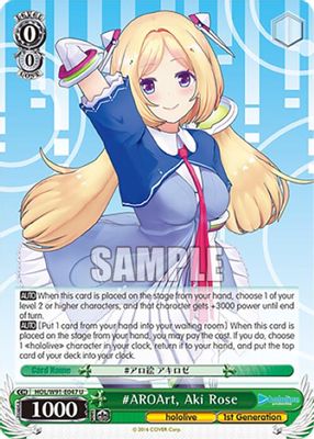 #AROArt, Aki Rose card image