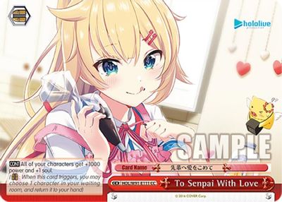 To Senpai With Love card image