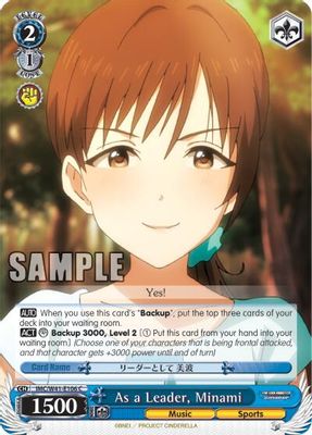 As a Leader, Minami card image