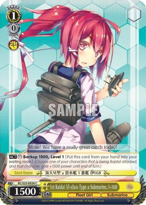1st Kaidai Ⅵ-class Type a Submarine, I-168 card image