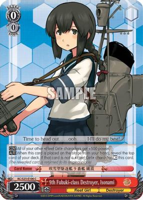 9th Fubuki-class Destroyer, Isonami card image