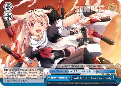 Well then, let's have a great party! card image