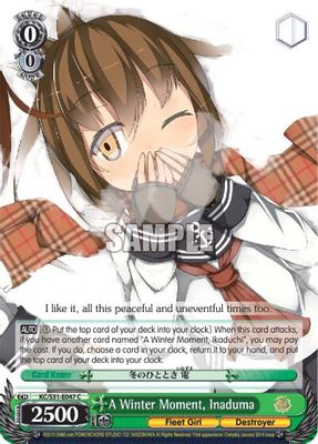 A Winter Moment, Inaduma card image