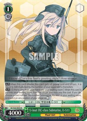 U-boat IXC-class Submarine, U-511 card image