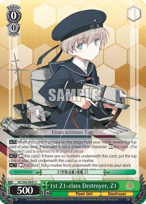 1st Z1-class Destroyer, Z1 card image