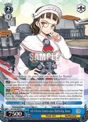 4th Vittorio Veneto-class Battleship, Roma card image