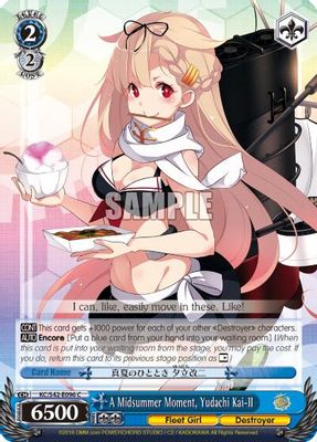 A Midsummer Moment, Yudachi Kai-II card image
