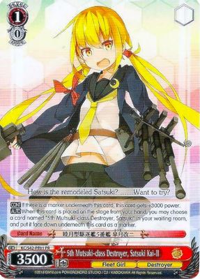 5th Mutsuki-class Destroyer, Satsuki Kai-II card image