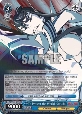 To Protect the World, Satsuki card image