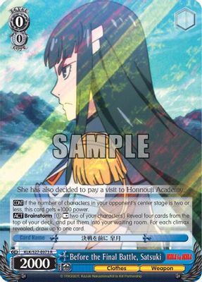 Before the Final Battle, Satsuki card image