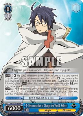 Determination to Change the World, Shiroe card image
