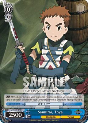 Samurai, Toya card image