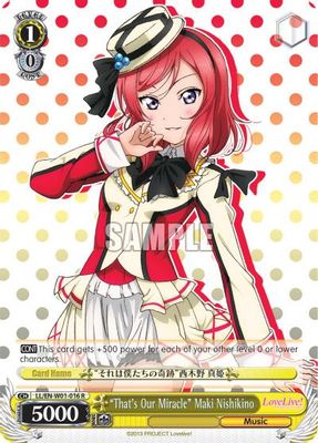 "That's Our Miracle" Maki Nishikino
