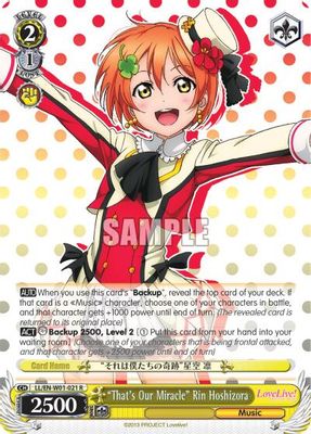 "That's Our Miracle" Rin Hoshizora