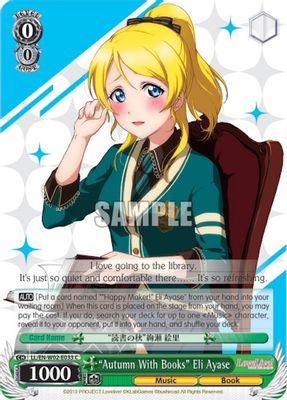 “Autumn With Books” Eli Ayase