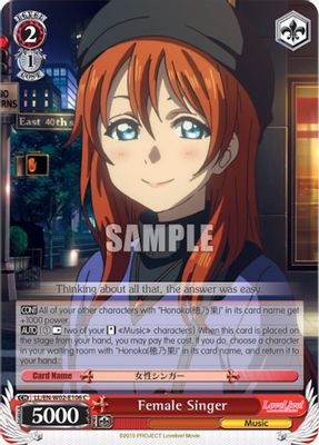 Female Singer card image