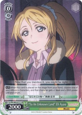“To An Unknown Land” Eli Ayase card image