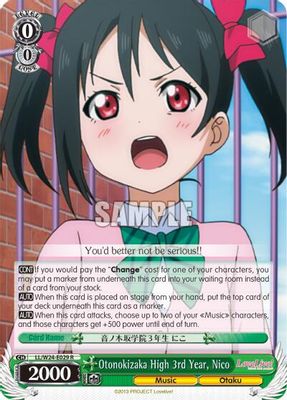 Otonokizaka High 3rd Year, Nico card image