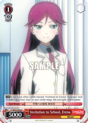 Invitation to School, Erena card image