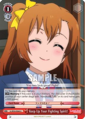 Keep Up Your Fighting Spirit! card image