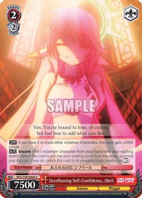 Overflowing Self-Confidence, Jibril