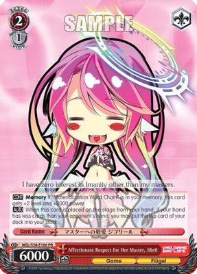 Affectionate Respect for Her Master, Jibril card image