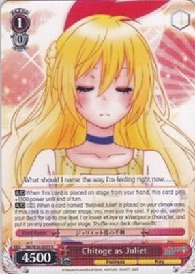 Chitoge as Juliet