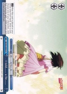 I told…… a lie…… card image