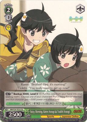 Noisy Morning, Karen Araragi & Tsukihi Araragi card image
